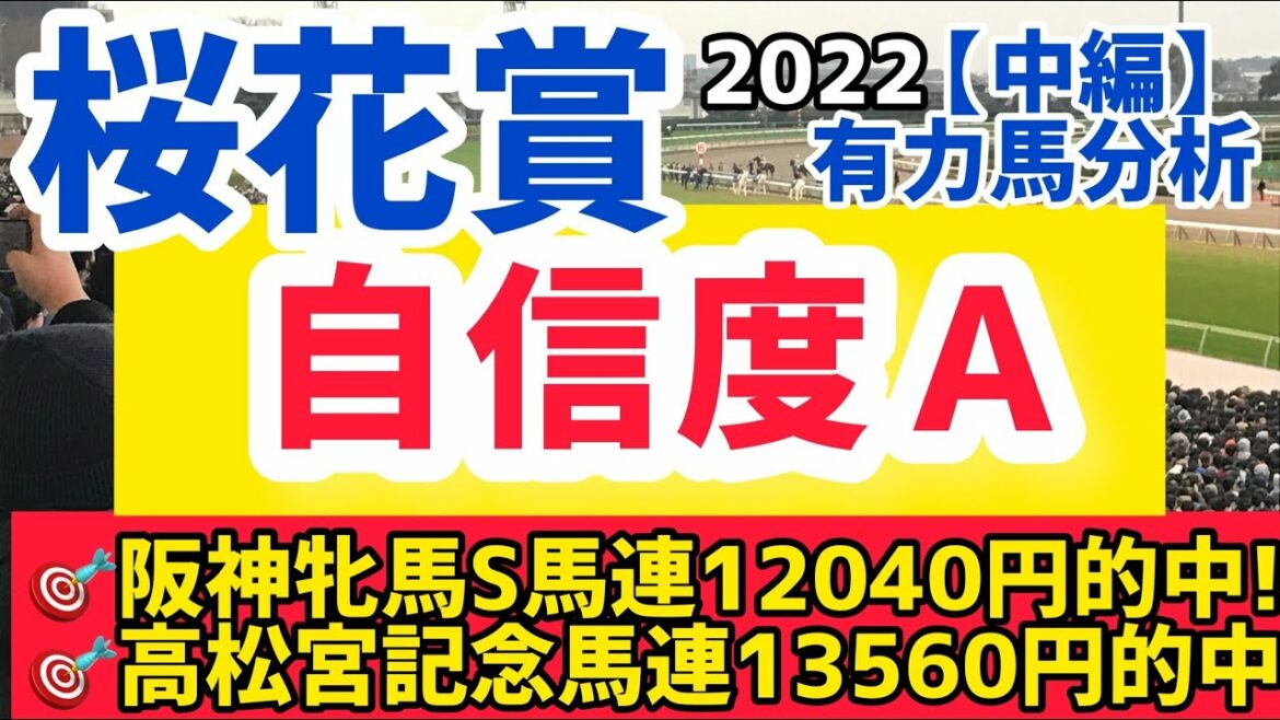 【桜花賞2022】中編・上位馬３頭を分析【競馬予想】