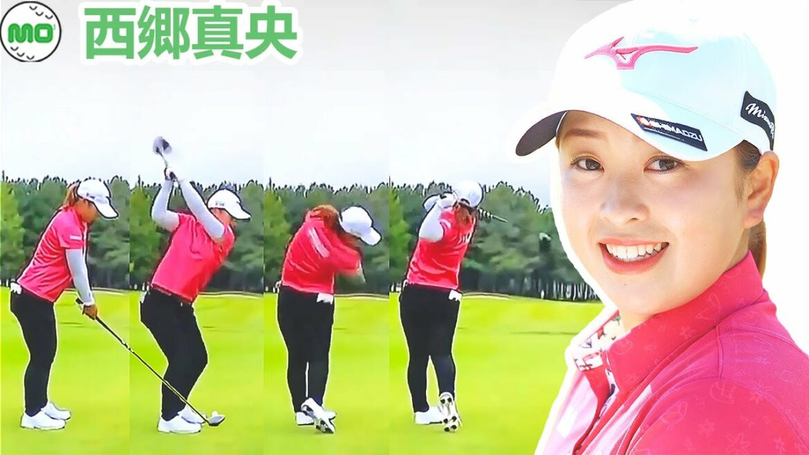 Mao Saigo 西郷真央 日本の女子ゴルフ スローモーションスイング!!!
