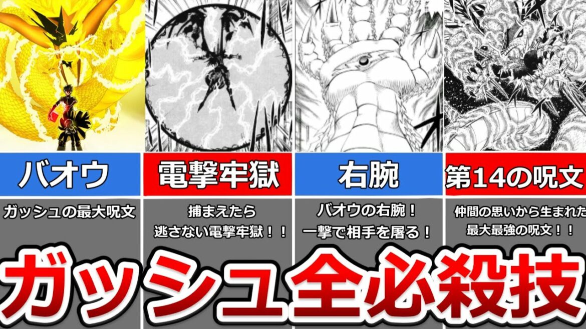 【ガッシュベル！！】ガッシュの全必殺技について紹介！！