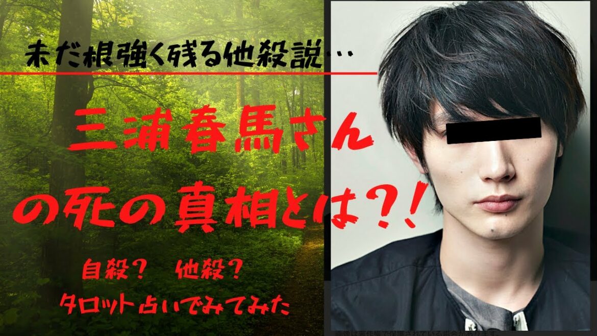【タロット占い🔮】未だ根強く残る他殺説…三浦春馬さんの死の真相に迫る！自殺？他殺？