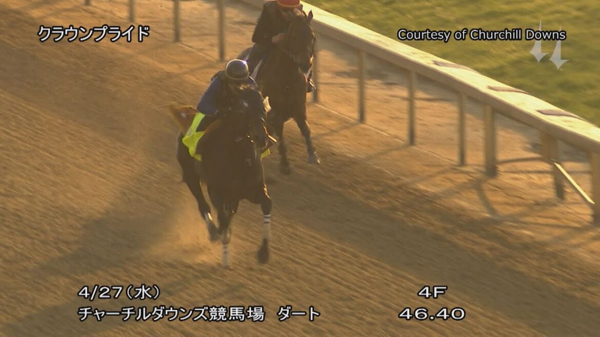 【2022ケンタッキーダービー】クラウンプライド1週前追い切り | JRA公式