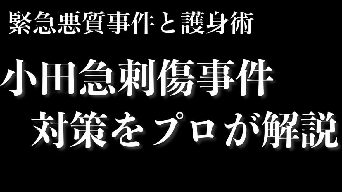 小田急線切りつけ事件の対策を考える ～超悪質犯罪に護身術は役に立つのか～