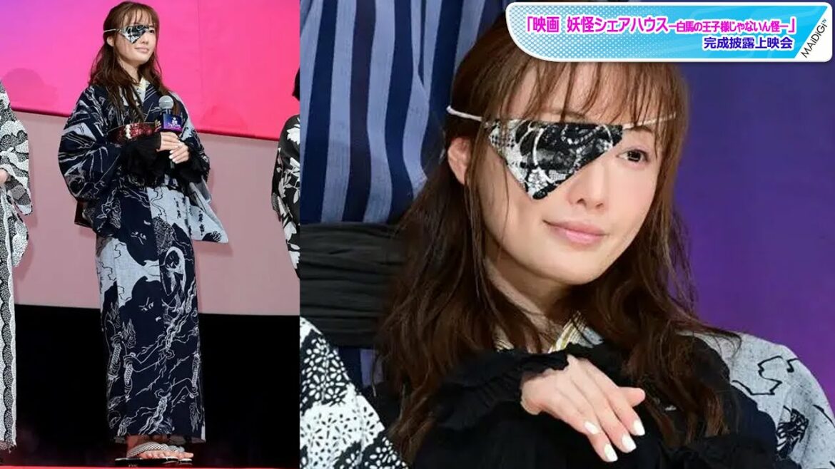 松本まりか、浴衣にパールアクセ、アームカバーで個性をプラス