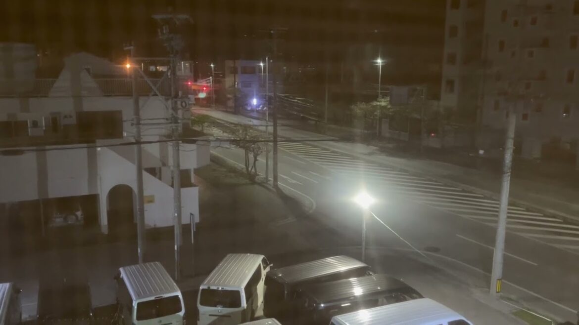 津波注意報　沖縄市泡瀬