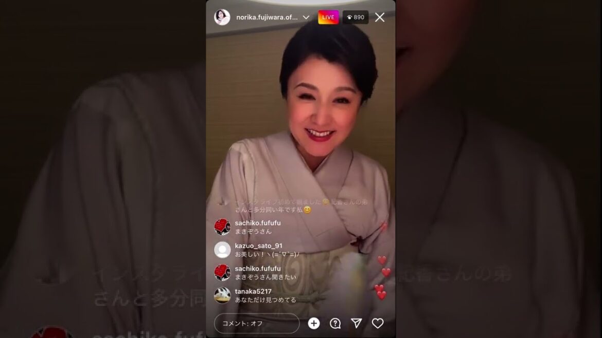藤原紀香エチエチインスタライブ2022/6/25