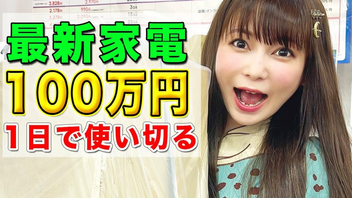 最新家電を爆買い！1日で100万円が飛びました…