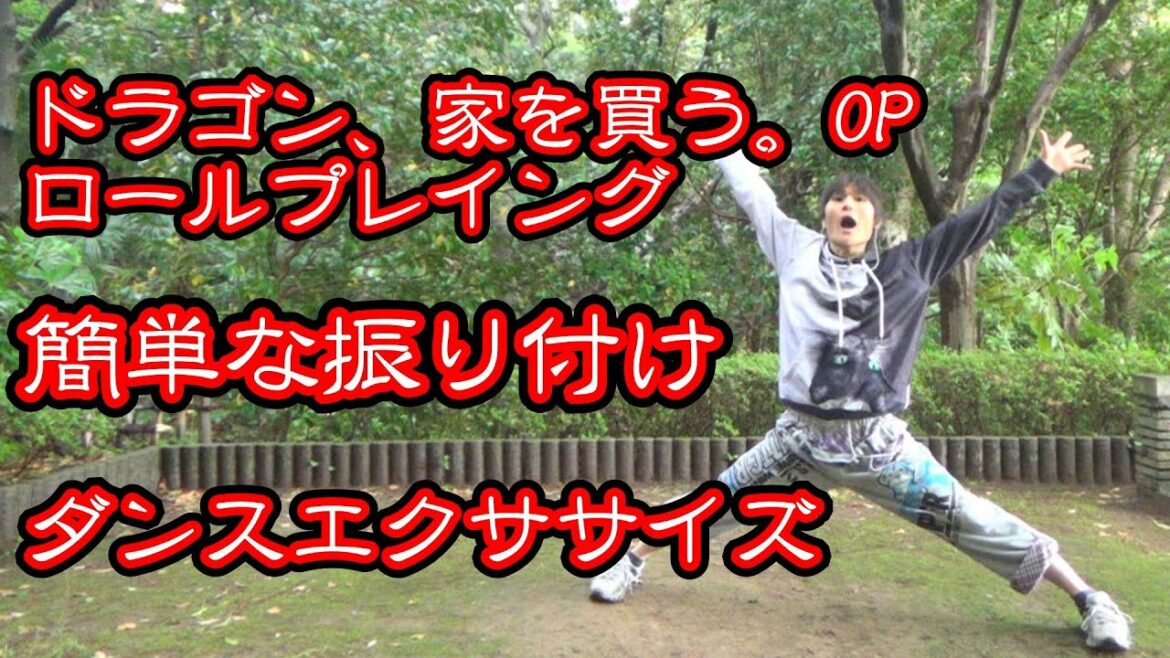 【痩せる運動】ドラゴン、家を買う。 OP オーイシマサヨシのロールプレイングでダンスエクササイズ