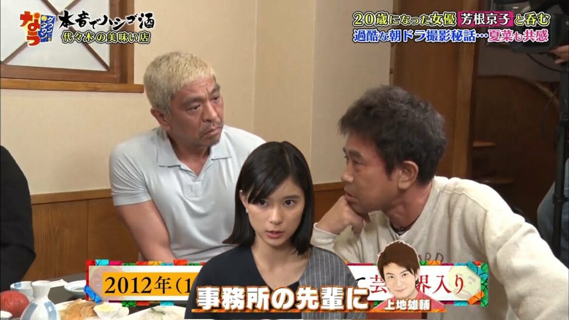 20歳になった 女優 芳根京子と呑む  「浜田雅功ｘ松本人志」 《ダウンタウン》