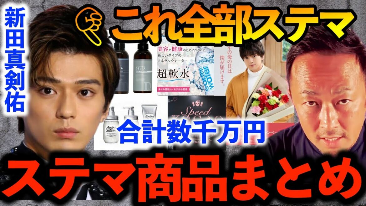 新田真剣佑ステマで荒稼ぎ！！合計●千万円！！ステマ商品まとめ【ガーシーch切り抜き東谷義和】暴露