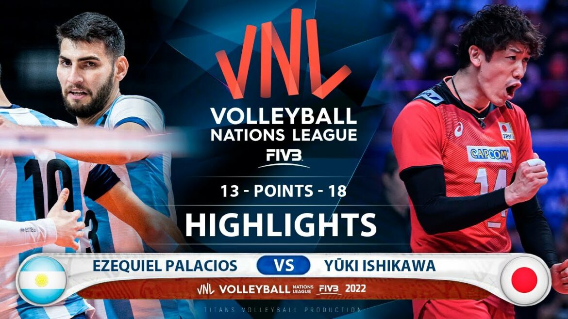 Ezequiel Palacios vs Yūki Ishikawa | Argentina vs Japan | Highlights | Men's VNL 2022 (HD)