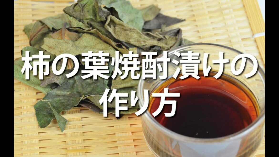 柿の葉焼酎漬けのつくりかた