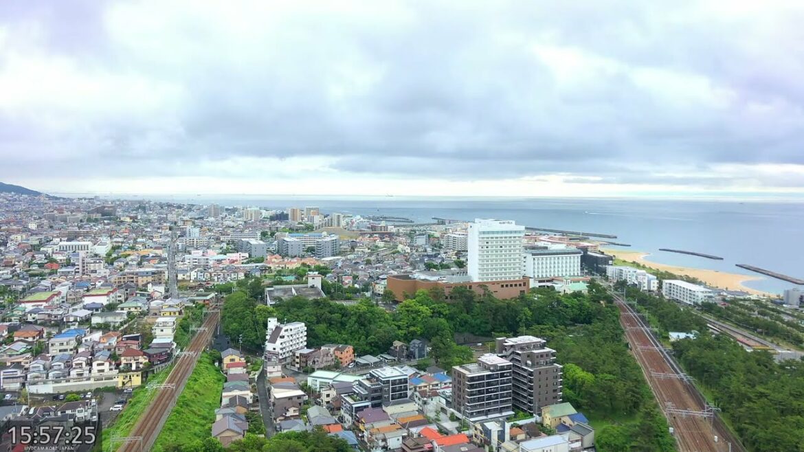 神戸ライブカメラ 舞子公園  [6/6] Kobe LIVE Webcam Archive JR神戸線舞子駅 山陽電車 阪神電車 鉄道列車運行状況
