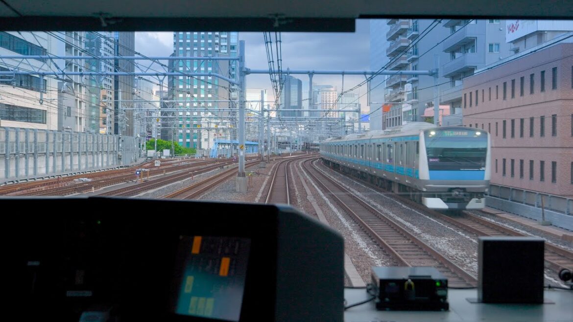 [4K HDR前面展望] 22.5.22 京浜東北線 激レア!? 山手線経由走行 Keihin–Tōhoku Line via Yamanote Line