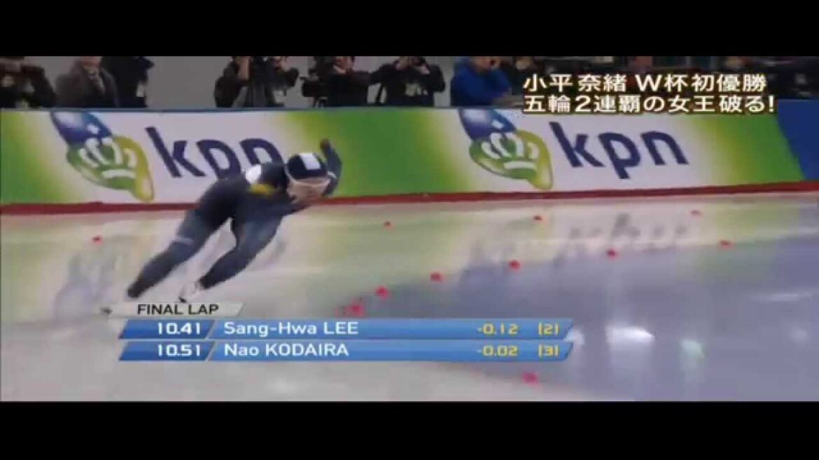 ▲2014/11/21▲小平奈緒選手　Ｗ杯初優勝　女５００　スピードスケート
