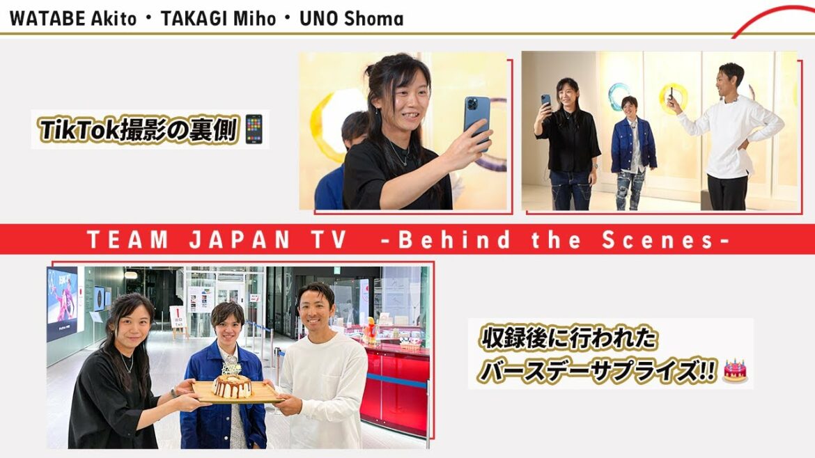【渡部暁斗・髙木美帆・宇野昌磨】撮影の裏側を大公開！｜Behind the Scenes TEAM JAPAN TV ON⇄OFF