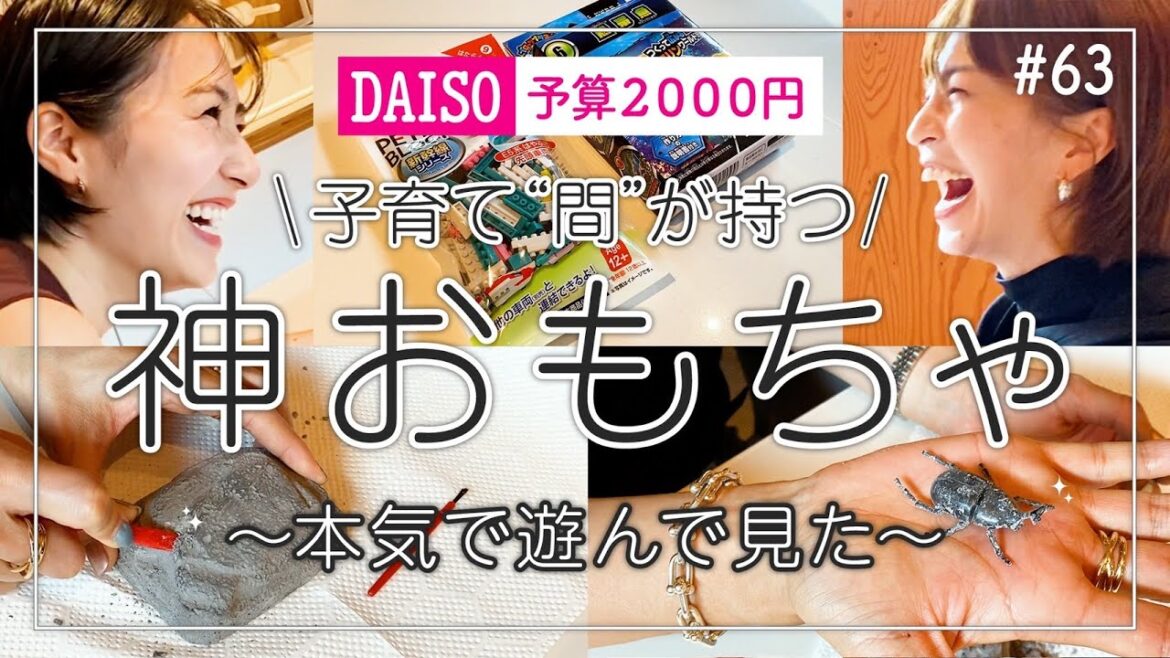 【知育】子供が夢中になる 神おもちゃ 見つけたっ！安田美沙子とさりが本気で遊んでみた。