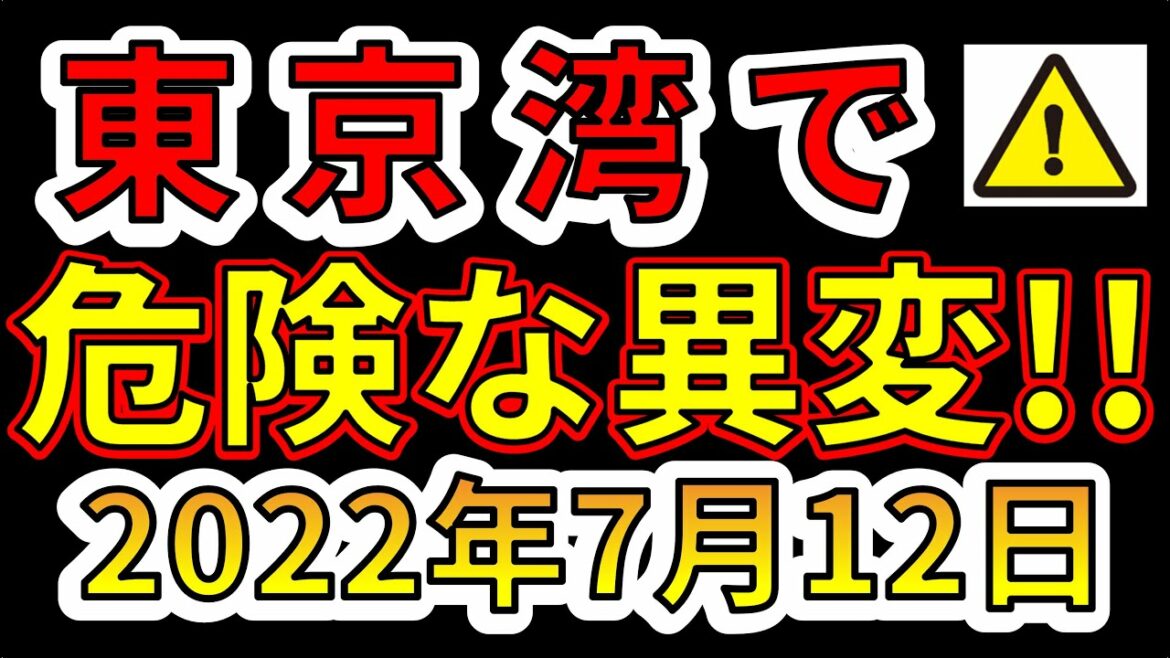【要注意！】東京湾で危険な異変が起こりました！巨大地震があぶないです！