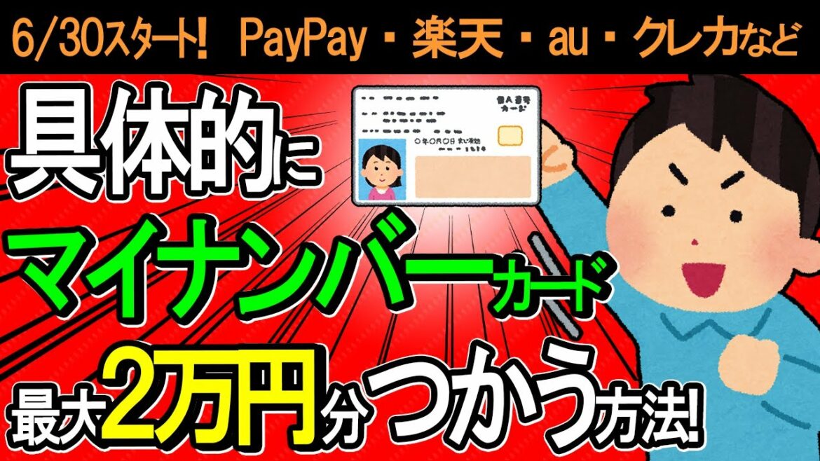 【超最速！】ﾏｲﾅﾝﾊﾞｰｶｰﾄﾞで最大2万円分もらって使おうとしたら超楽勝だったので具体的に解説【ﾏｲﾅﾎﾟｲﾝﾄ第2弾/ｷｬｯｼｭﾚｽ決済･PayPay他/公金受取口座/ﾏｲﾅ保険証が損する問題】