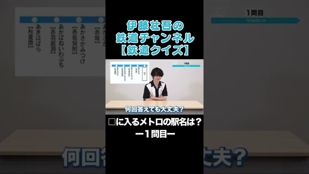 【鉄道クイズ】□に入る東京メトロの駅名は？【１問目】#shorts
