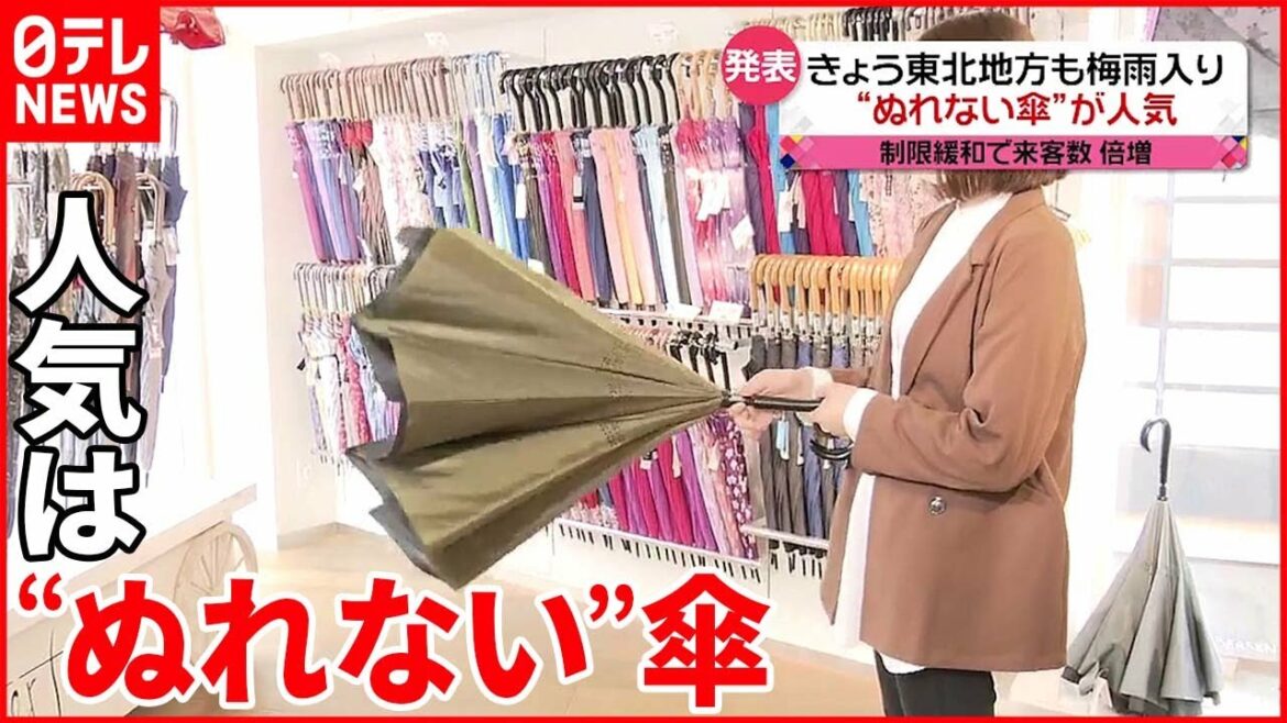 【雨の季節】東北地方も梅雨入り  制限緩和で傘の売り上げも…