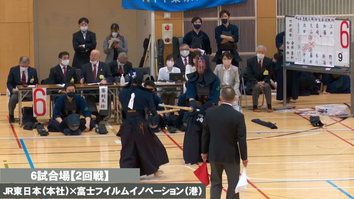【2回戦】JＲ東日本（本社）×富士フイルムイノベーション（港）【第63回全日本実業団剣道大会】1池田×坪井・2大山×藤田・3岩崎×本川・4加藤×新海・5江口×野村【#02】2021年9月25日