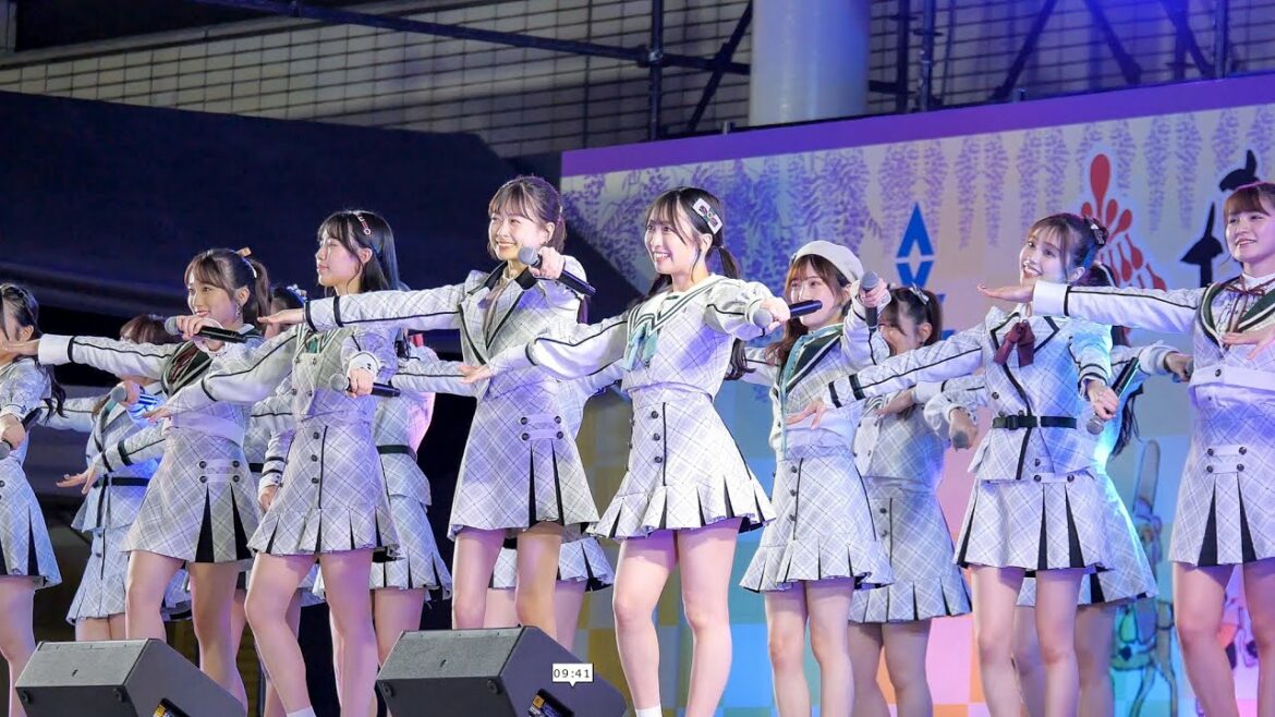 【4K・固定】 HKT48  2022.05.03 博多どんたく お祭り本舞台 （Japanese idol group）