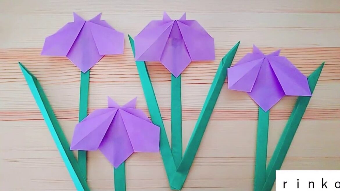 こどもの日の折り紙【菖蒲の花】折り方
