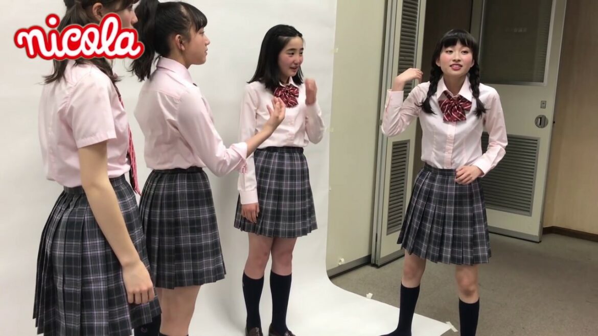 ニコラ7月号「学校ウケネタＧＰ」清原果耶　中野あいみ　白井杏奈　藤本林花美愛
