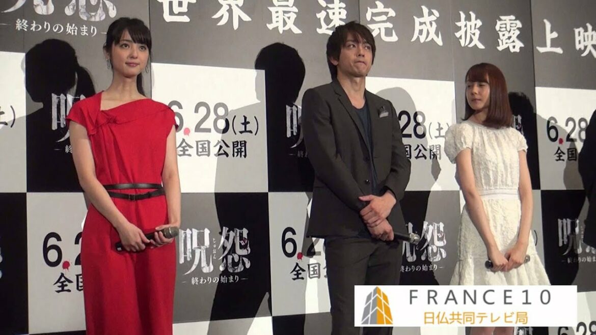 佐々木希＋トリンドル玲奈「呪怨」イベント新宿バルト9 2014 06 03