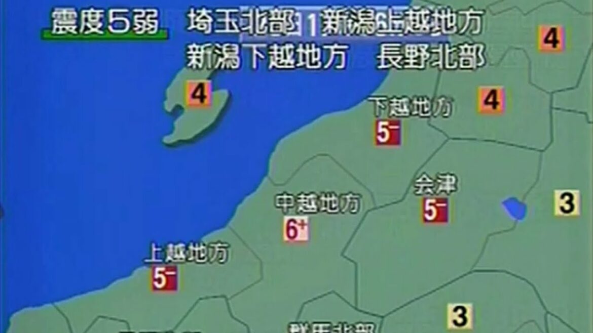 地震ライブ！新潟県中越地震震度7！地震発生の瞬間　緊急地震速報　中継　生放送　Earthquake live!
