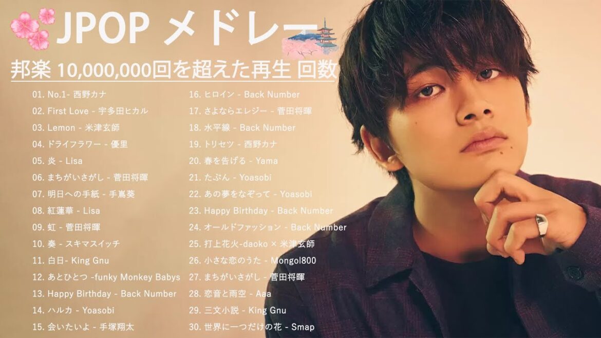 日本最高の歌メドレー 2022 ️- 有名曲Jpop メドレー 2022️ 🎻 YOASOBI, 優里, LiSA, 菅田将暉