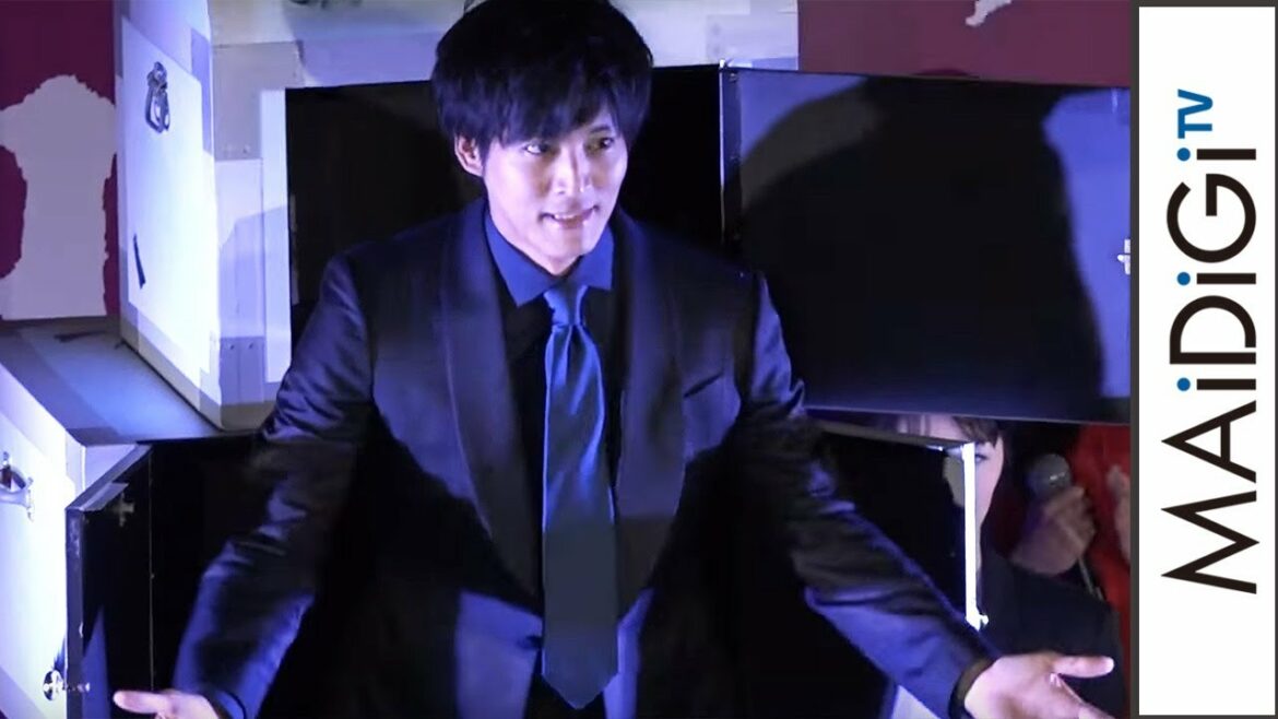 松坂桃李、ド派手演出で登場も「素人がやるもんじゃない」　映画「不能犯」完成披露試写会1