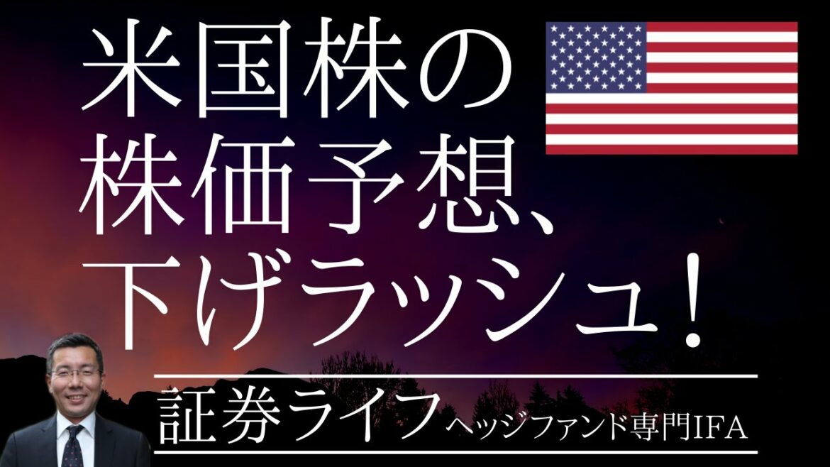 米国株の🇺🇸株価予想、下げラッシュ！ (証券ライフ・ヘッジファンド専門IFA)