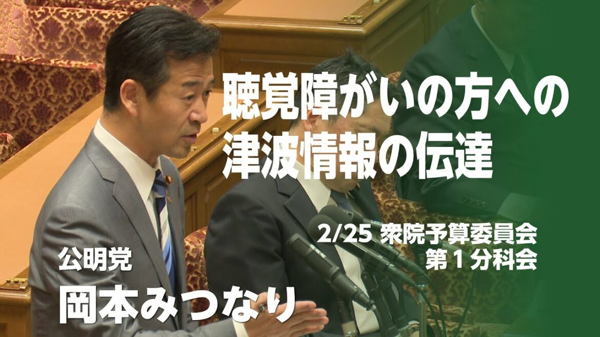 聴覚障がいの方への津波情報の伝達