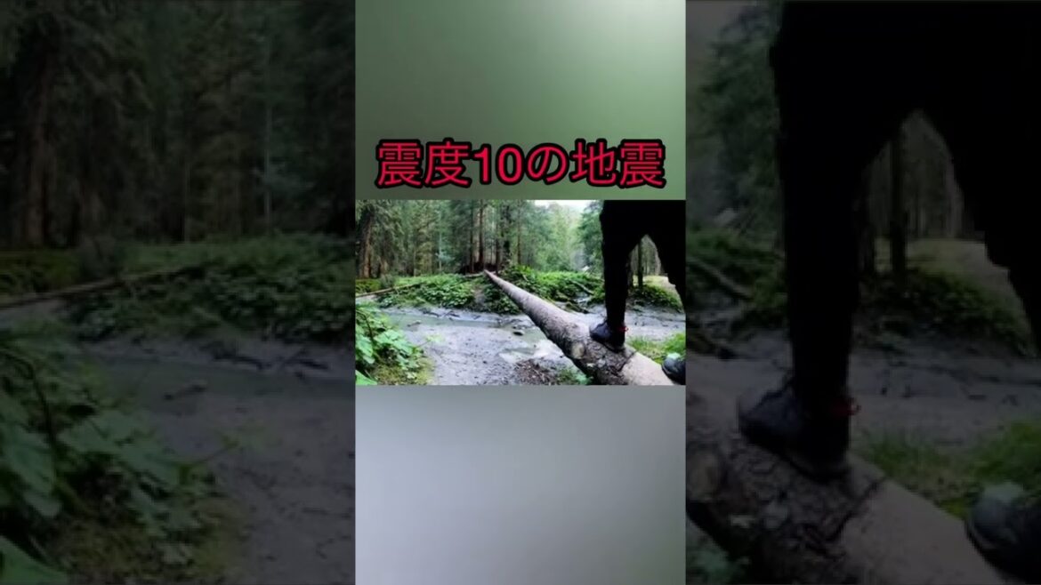 震度10弱の地震で土石流に流されるヒグマが人を襲う恐怖