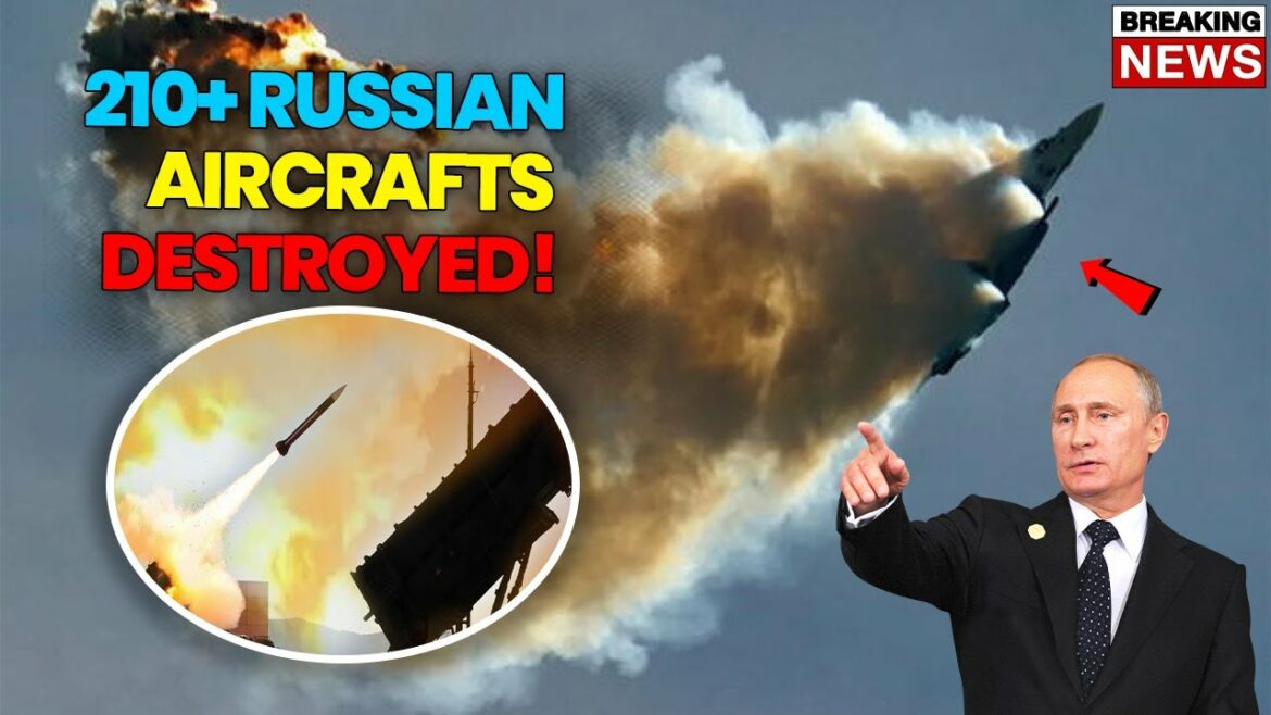 15 MINUTES AGO! GREAT VICTORY! Ukrainian Missile System Destroyed 210+ Russian Aircrafts!