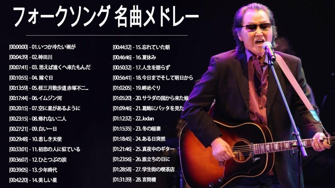 フォークソング 名曲メドレー 懐メロ 昭和 ♪♪♪ フォークソング 名曲 60年代 70年代 80年代 ♪♪♪ 吉田拓郎, Alice, 川嶋あい, イルカ