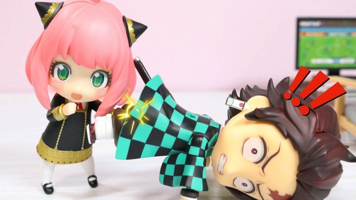 炭治郎にかんちょーするアーニャちゃん！？【鬼滅の刃】【SPY×FAMILY】【コマ撮り】【ねんどろいど】