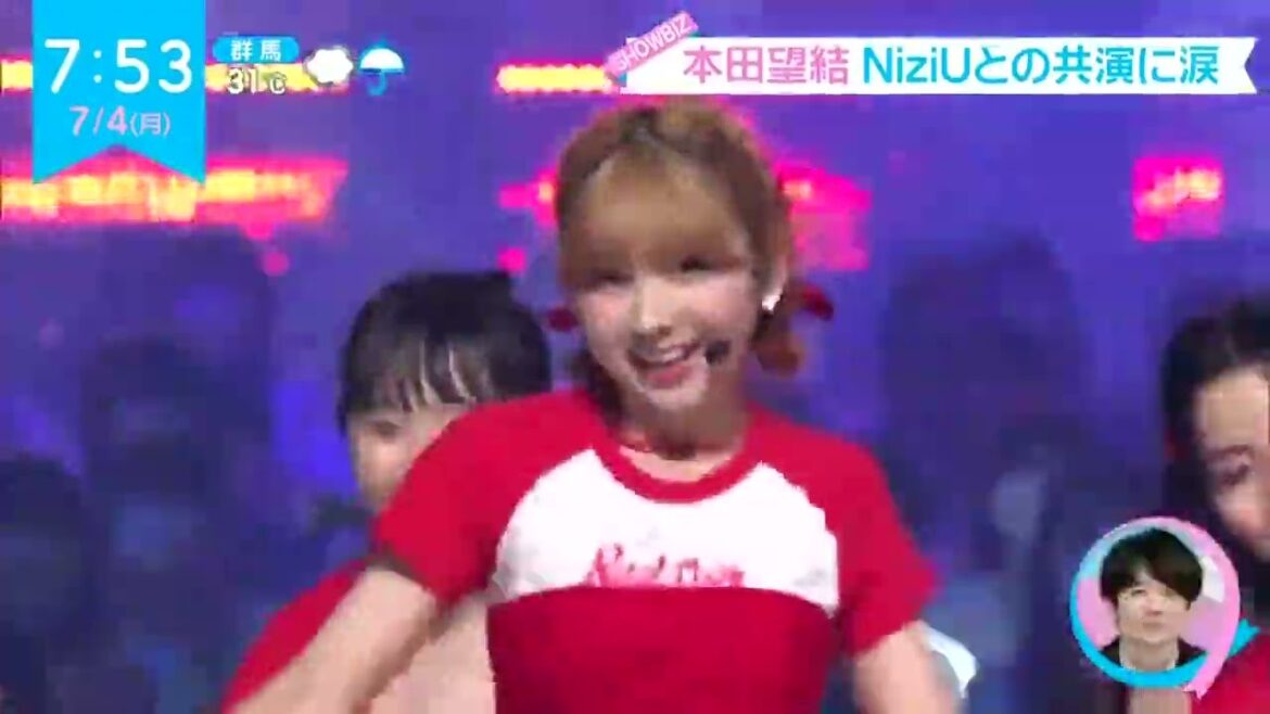 本田望結NiziUとの共演に涙 『ZIP!』2022年7月4日