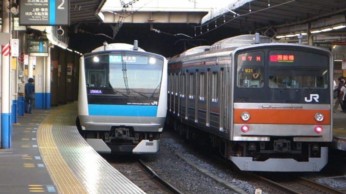 【FHD】JR京浜東北線 大宮駅にて(At Omiya Station on the JR Keihin-Tohoku Line)