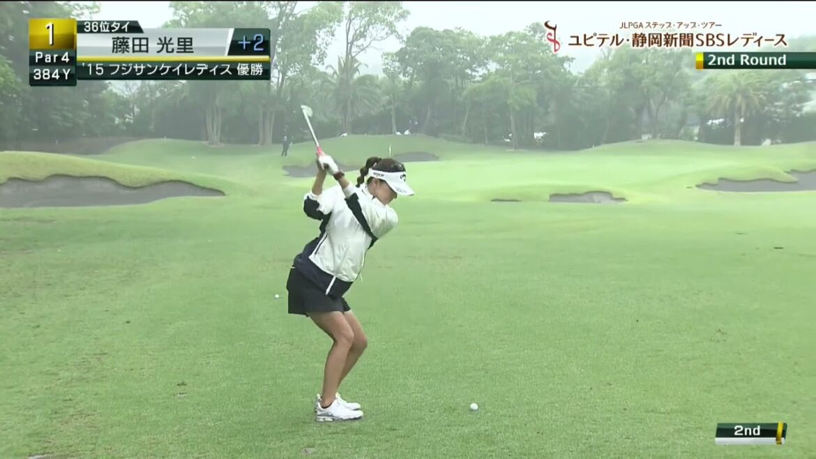 「また、こえてしまう…。」予選2日目、藤田光里は苦しいボギースタート[ユピテル・静岡新聞SBSレディース]