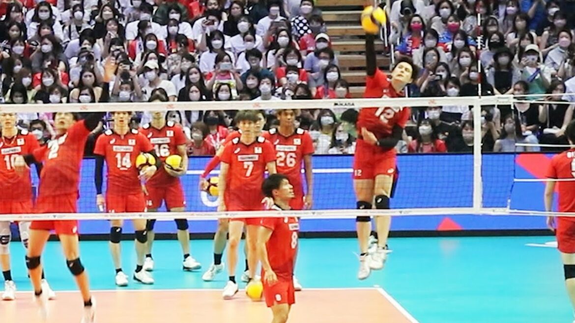 【スパイク練習】男子バレー日本代表2022　西田・髙橋藍・石川・宮浦・大塚　＜バレーボール＞