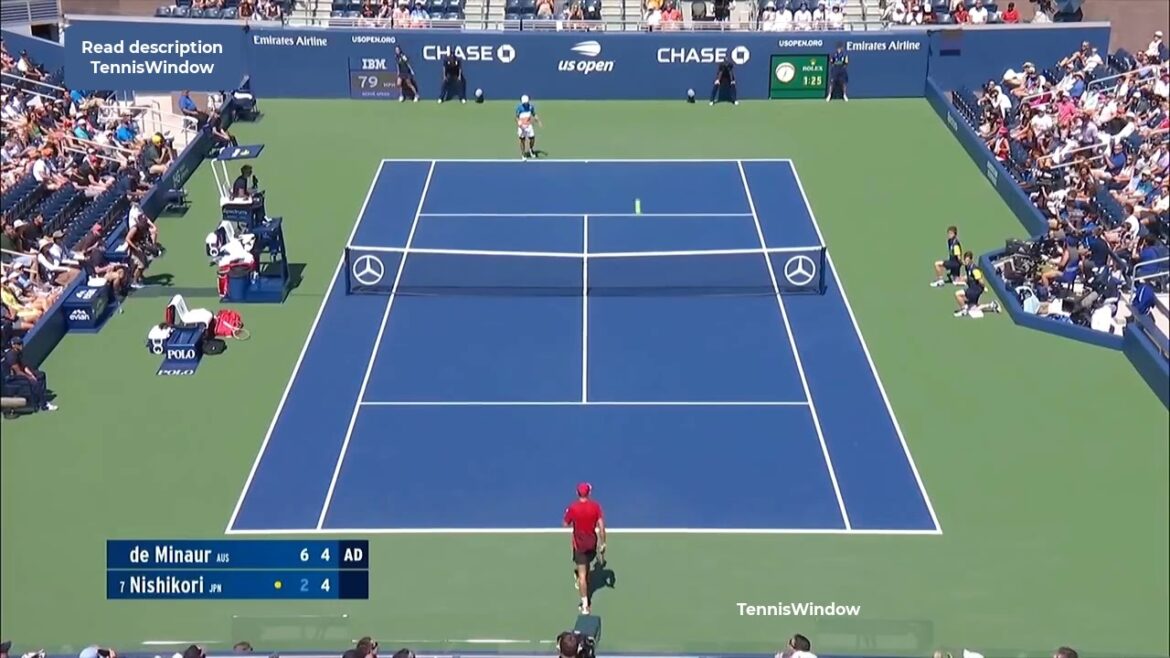 Nishikori (錦織) VS De Minaur (デミノー)