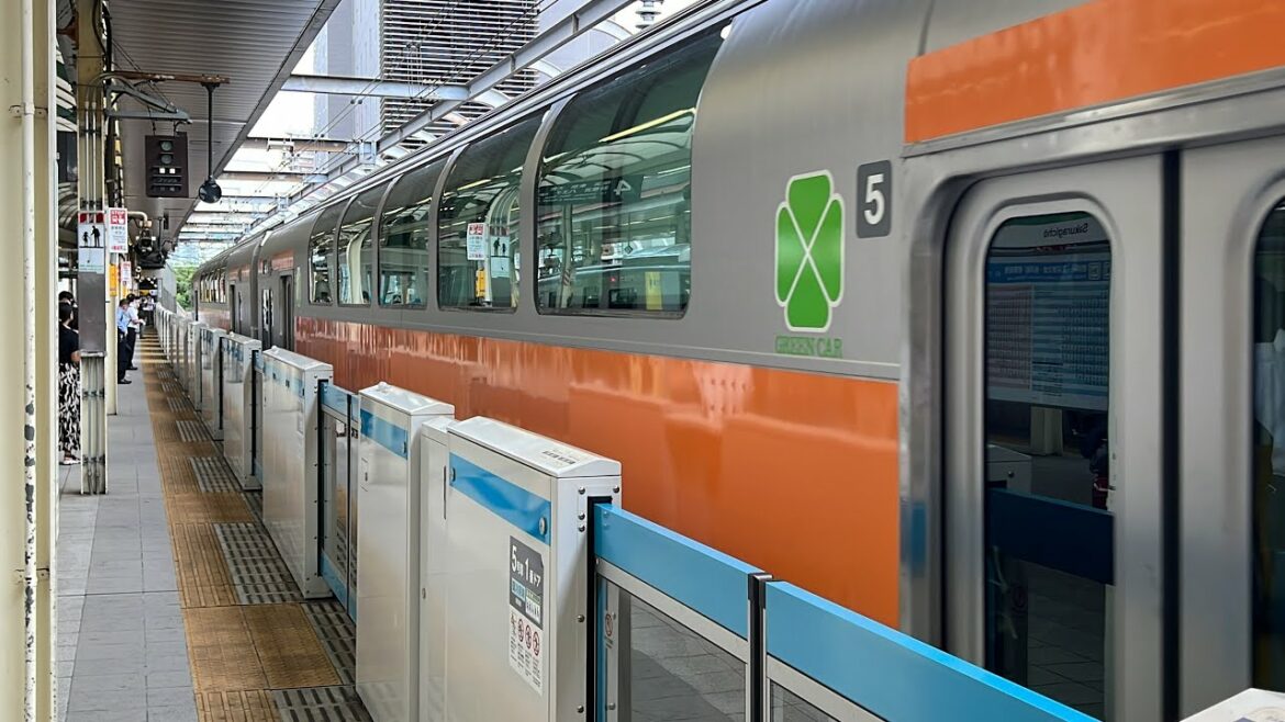 【かなり貴重‼️】JK（京浜東北線）ホームにJC（中央線）グリーン車が‼️