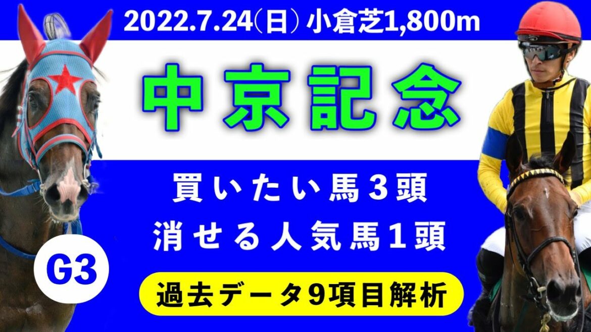 【中京記念2022】過去データ9項目解析!!買いたい馬3頭と消せる人気馬1頭について(競馬予想)