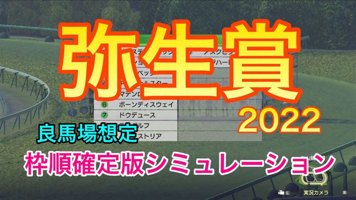 【競馬】弥生賞ディープインパクト記念2022 枠順確定版シミュレーション