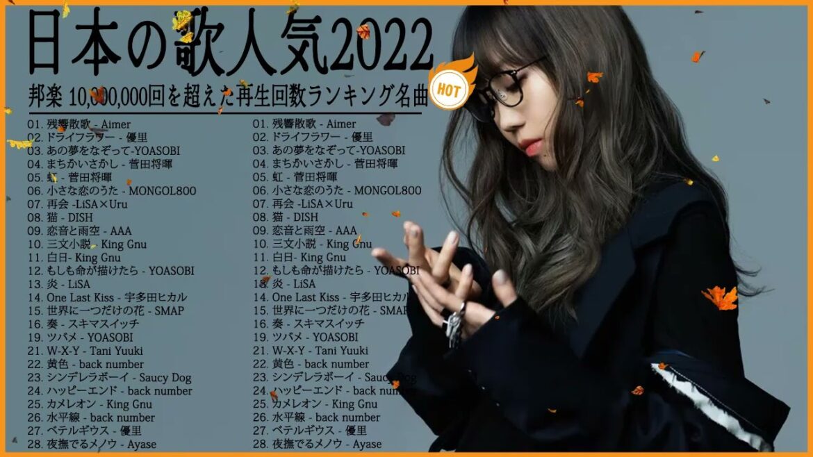 新曲 2022 JPOP 音楽 (最新曲 2022)📻メドレー邦楽 10,000,000回を超えた再生回数 ランキング 名曲 JPOP📻YOASOBI、LiSA、優里、King Gnu、米津玄師 21