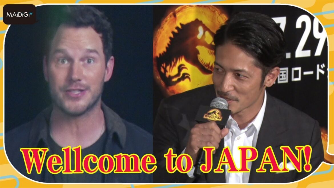 玉木宏、来日キャストに英語であいさつ　クリス・プラットから声優絶賛も　映画「ジュラシック・ワールド／新たなる支配者」来日記者会見