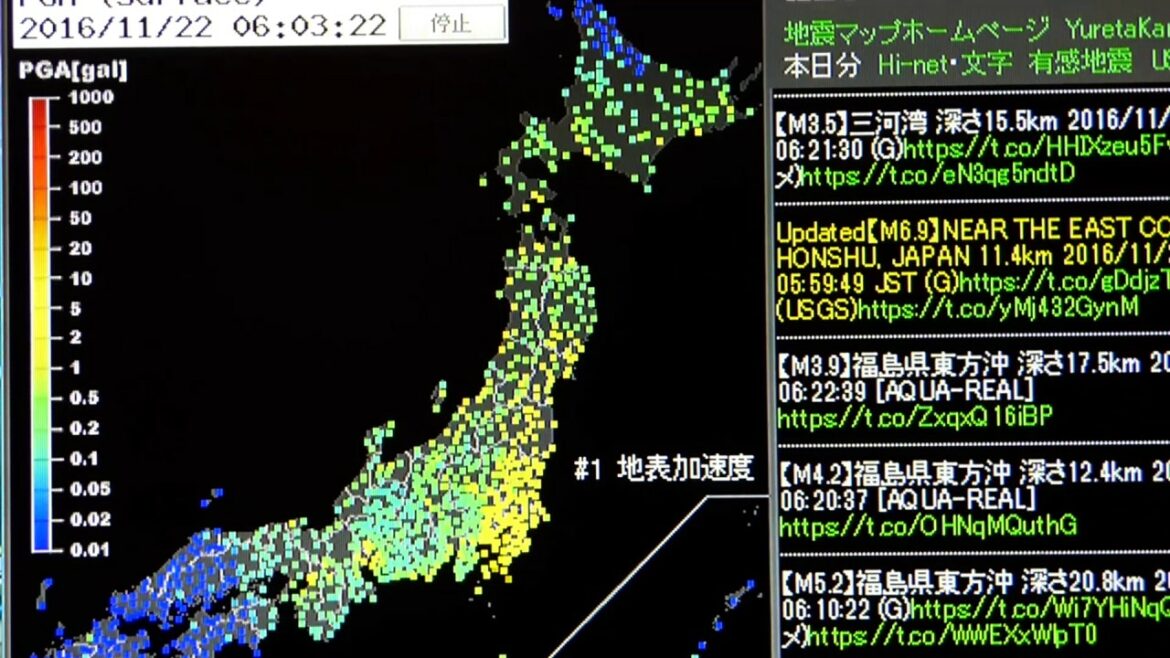 20111122 早朝福島地震強震モニタ
