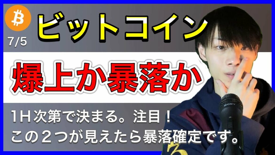 【ビットコインこの2つ】 爆上げか暴落か。1時間足次第で決まる。【BTC相場分析】 【ビットコインこの2つ】 爆上げか暴落か。1時間足次第で決まる。【BTC相場分析】